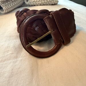 Vintage Abercrombie & Fitch Brown Leather Women's Belt